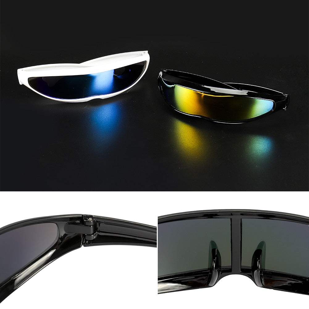 Futuristic Narrow Cyclops Sunglasses